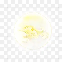 月亮里的黄色祥云中秋