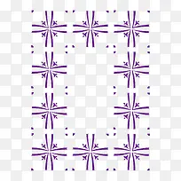 矢量紫色点点线条边框