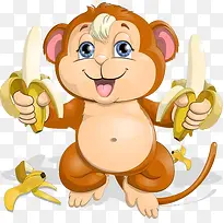 拿香蕉的小猴儿
