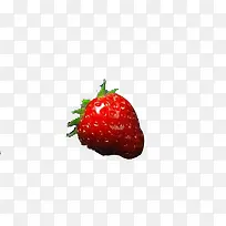 单个简单草莓