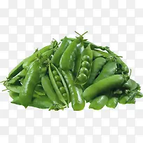 一堆绿色豌豆