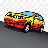 在路上行驶的汽车