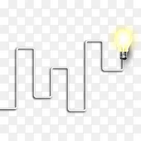 矢量创意灯泡