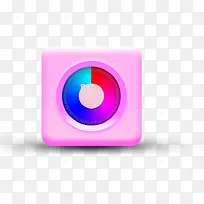 一个粉色按钮