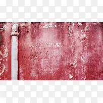 红色复古墙面高清摄影合成效果