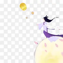放天灯的嫦娥