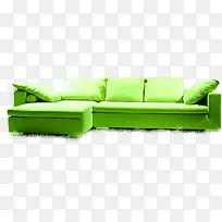 绿色沙发样式宣传海报