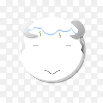 白色的山羊