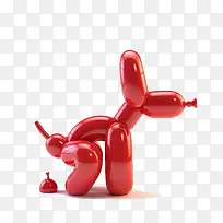 红色气球狗