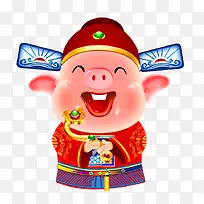 2019年猪年拜福猪笑哈哈猪