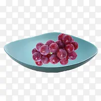 盘子里的葡萄免抠素材
