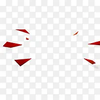红色飞跃多边形几何图形海报背景