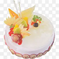 一个水果生日蛋糕