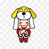 卡通拜年小孩免抠图