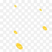 金币飘落漂浮素材