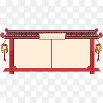 中国古代红灯笼大门