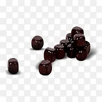 一堆巧克力豆