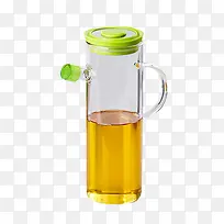 装着食用油的油瓶素材
