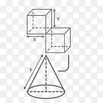 数学矩形圆锥等形状