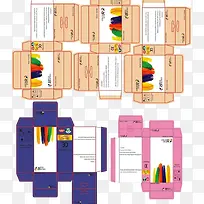 彩色包装盒设计图片