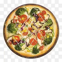 实物蔬菜披萨