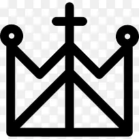 皇家天主教冠与跨图标