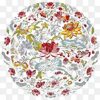 中国风圆球花纹