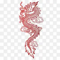 红色的龙