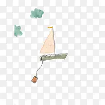 简单手绘帆船