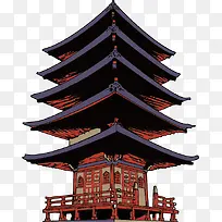 矢量宝塔图案