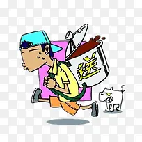 送外卖的小孩