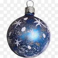 蓝色创意圣诞彩球