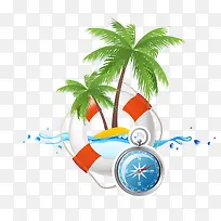 夏季旅游矢量元素