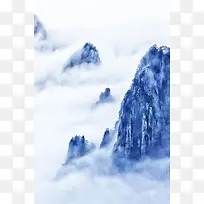 雪山云雾图片素材