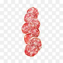 腊肠片特写