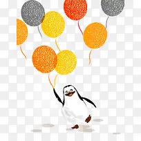 拿气球的企鹅