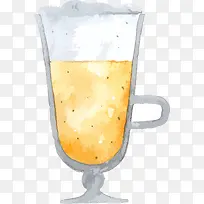 卡通手绘啤酒