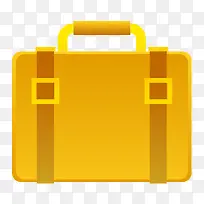 黄色的行李箱包
