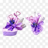 紫色心形礼物盒