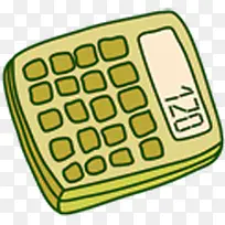可爱卡通手绘计算器造型