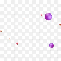 紫色悬浮设计圆球