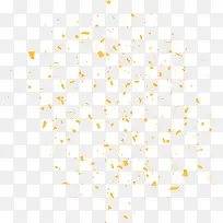 黄色简约礼花