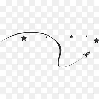黑色火箭 星星