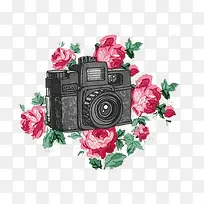 花朵与相机