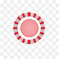 红色圆形条纹圆圈