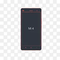 Mi4手机线框效果