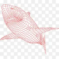 3D红线鲨鱼