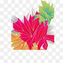 矢量炫彩不规则多边形