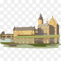 英国卡通城堡装饰