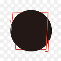 黑色圆形活动边框